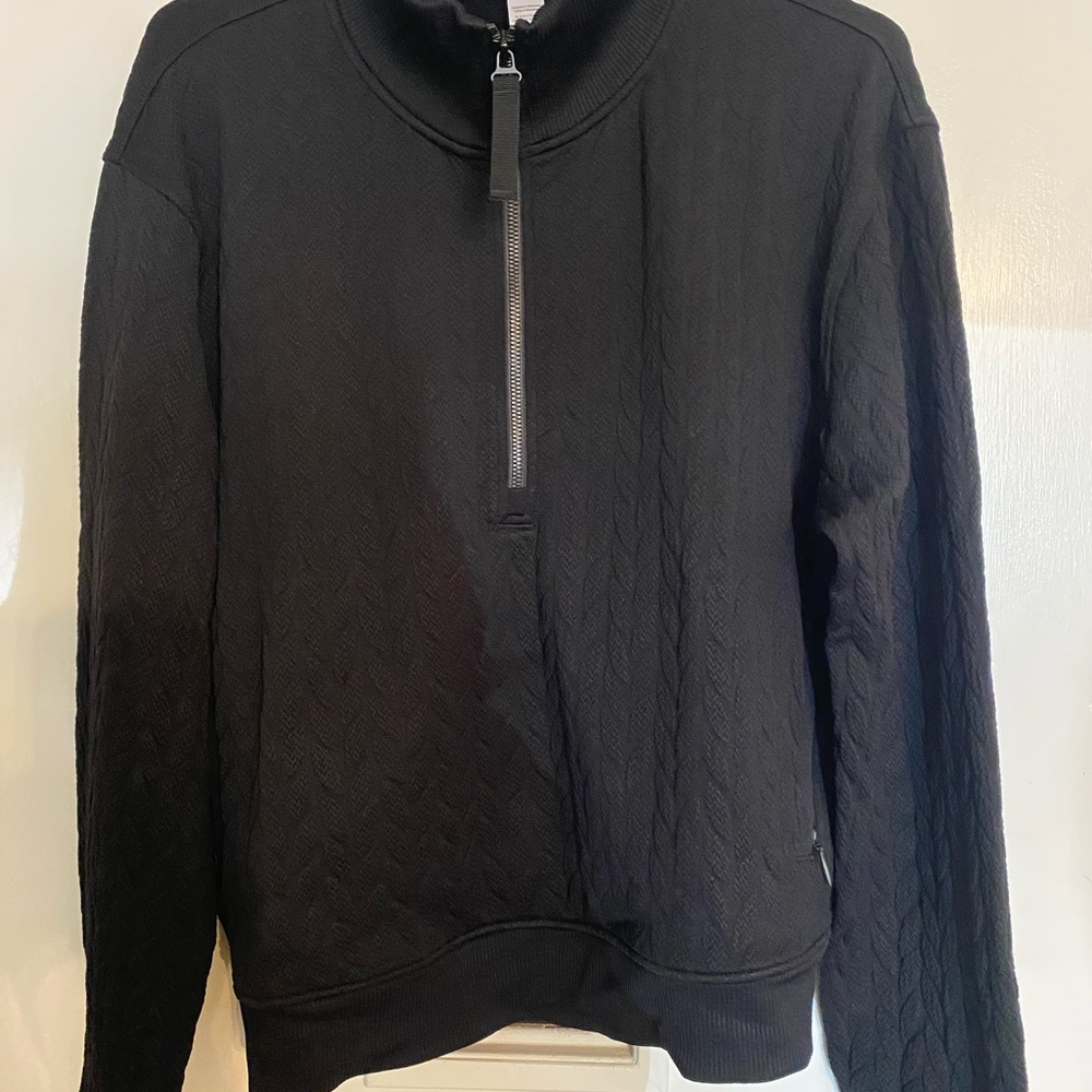 Women’s  Black Half-Zip Sweater